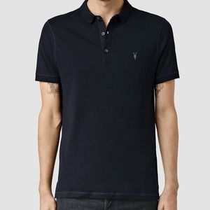 All Saints Ink Blue Alter Polo